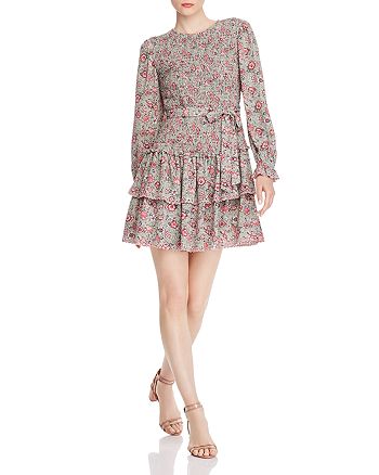 Rebecca Taylor Camila Smocked Floral Dress | Bloomingdale's