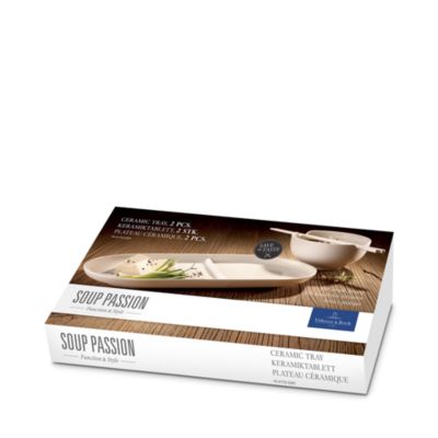 Soup Passion Soup/Sandwich Tray, Set of 2