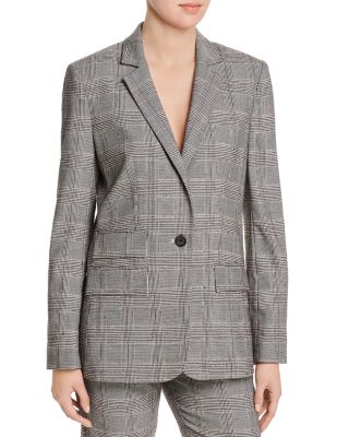 Joie Aalyah Glen Plaid One-Button 