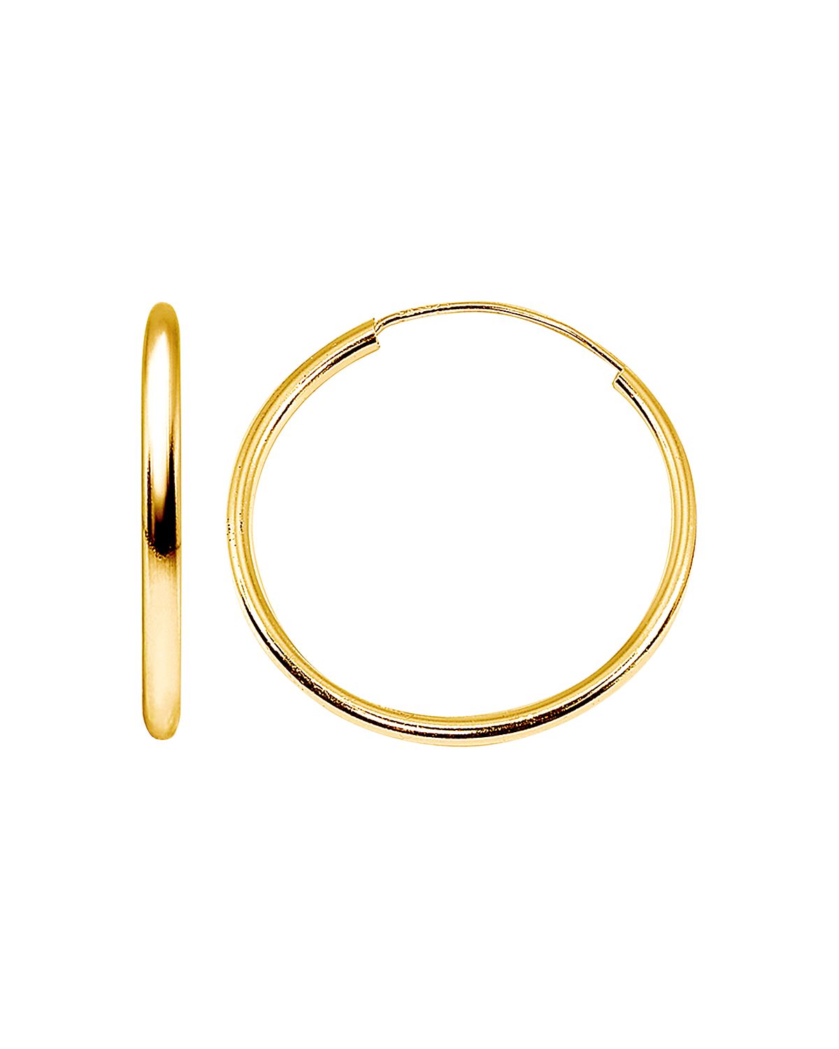 Aqua Medium Hoop Earrings