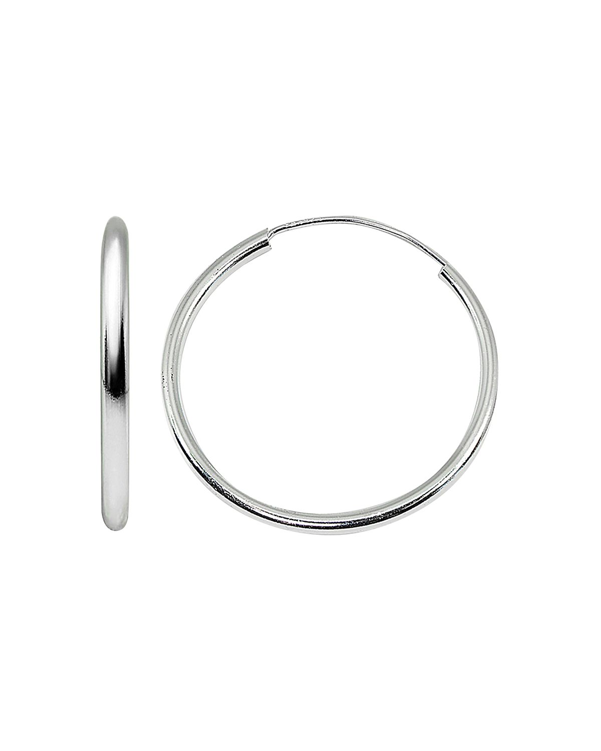 Aqua Medium Hoop Earrings