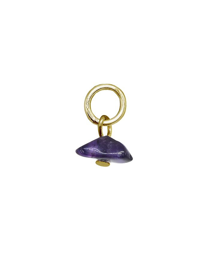 Aqua Stone Chip Charm In Sterling Silver Or 18k Gold-plated Sterling Silver - 100% Exclusive In Amethyst/gold