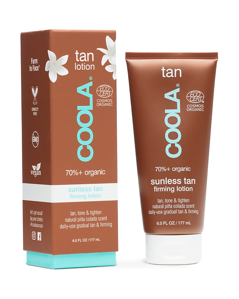Coola Sunless Tan Firming Self Tanner Lotion With Shea Butter And Caffeine 6 oz / 177 ml