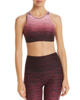 zebra print sports bra