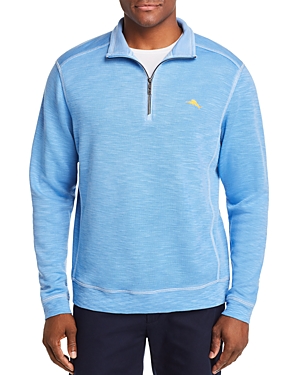 Tommy Bahama Tobago Bay Half-zip Sweatshirt In Blue Yonder