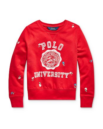 Girls ralph lauren sweatshirt clearance
