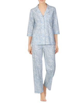 Ralph Lauren Paisley and Stripe Cotton Pajama Set | Bloomingdale's