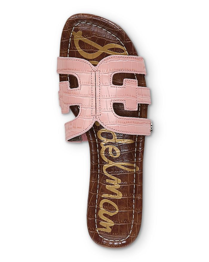sam edelman bay leather flat slides
