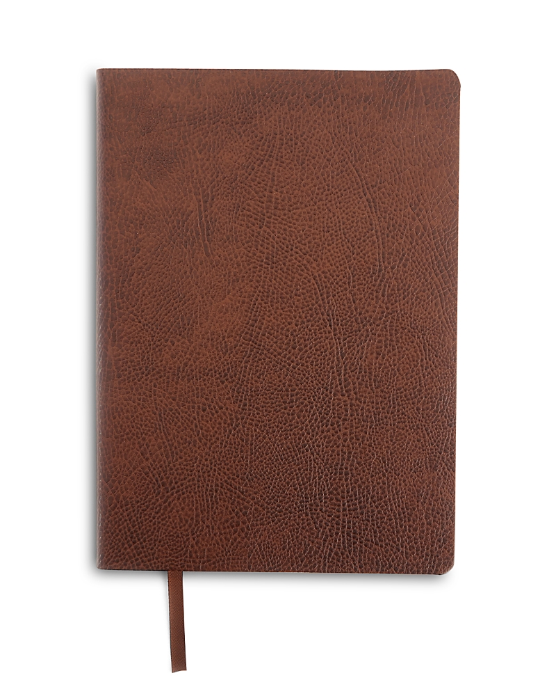 Royce New York Pebble Grain Contemporary Journal In Tan