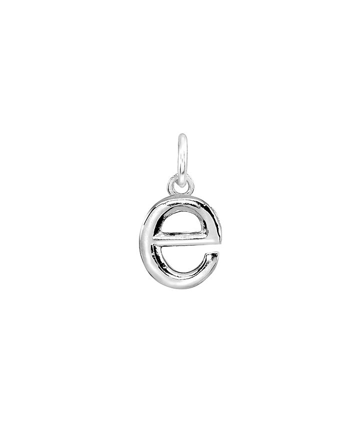 Aqua Initial Charm In Sterling Silver Or 18k Gold-plated Sterling Silver - 100% Exclusive In E/silver