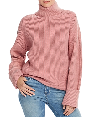 Joie Aleck Knit Turtleneck Sweater In Rose