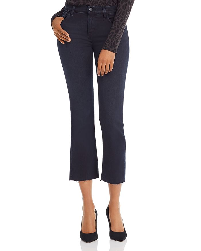 J BRAND SELENA MID RISE CROP BOOTCUT JEANS IN ABSTRACT,JB001916