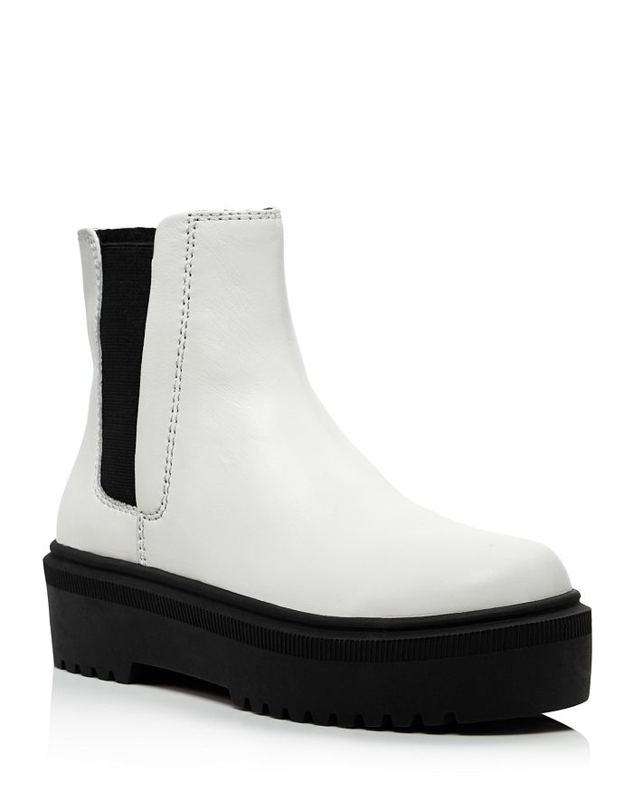Aqua Women's Loren Platform Ankle Boots - 100% Exclusive In White