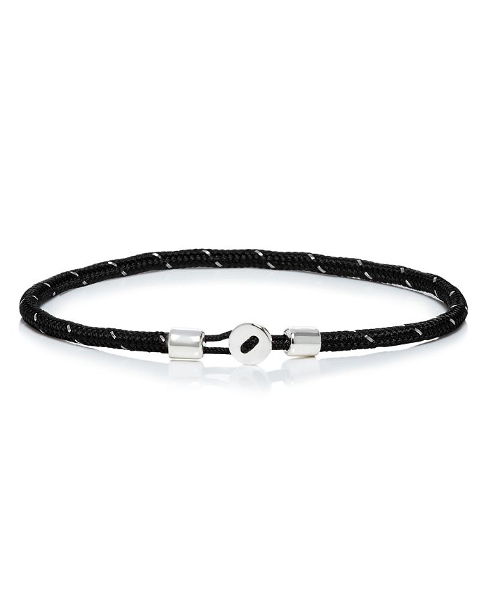 Miansai Nexus Rope Bracelet In Black/steel