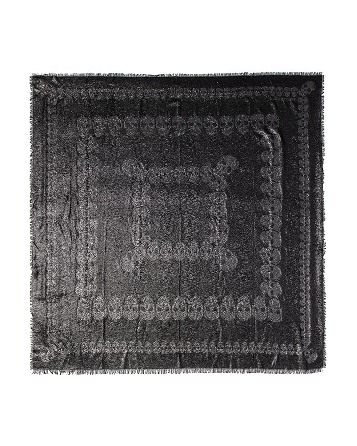 ZADIG & VOLTAIRE KERRY JAC SKULL SCARF,WHAF0805F
