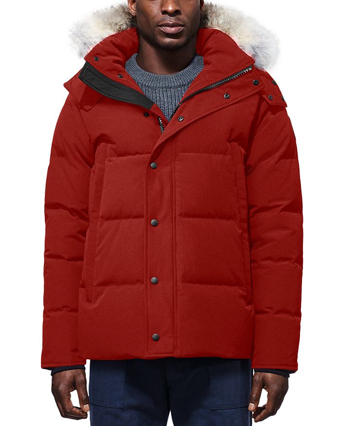 Canada Goose Wyndham Down Parka In Red Maple