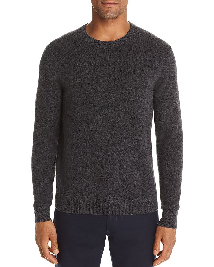 The Men's Store At Bloomingdale's Cashmere Crewneck Sweater - 100% Exclusive In Coal