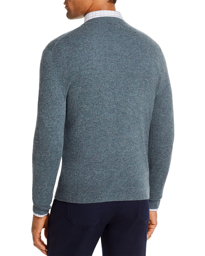 Shop The Men's Store At Bloomingdale's Cashmere V-neck Sweater - 100% Exclusive In Seaglass