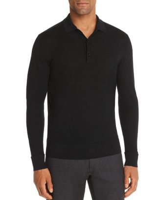 The Men's Store at Bloomingdale's Long-Sleeve Knit Classic Fit Polo ...