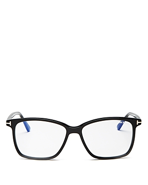 Tom Ford Men's Square Blue Light Glasses, 55mm