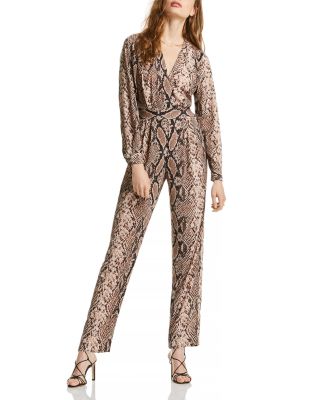 snake pattern jumpsuit