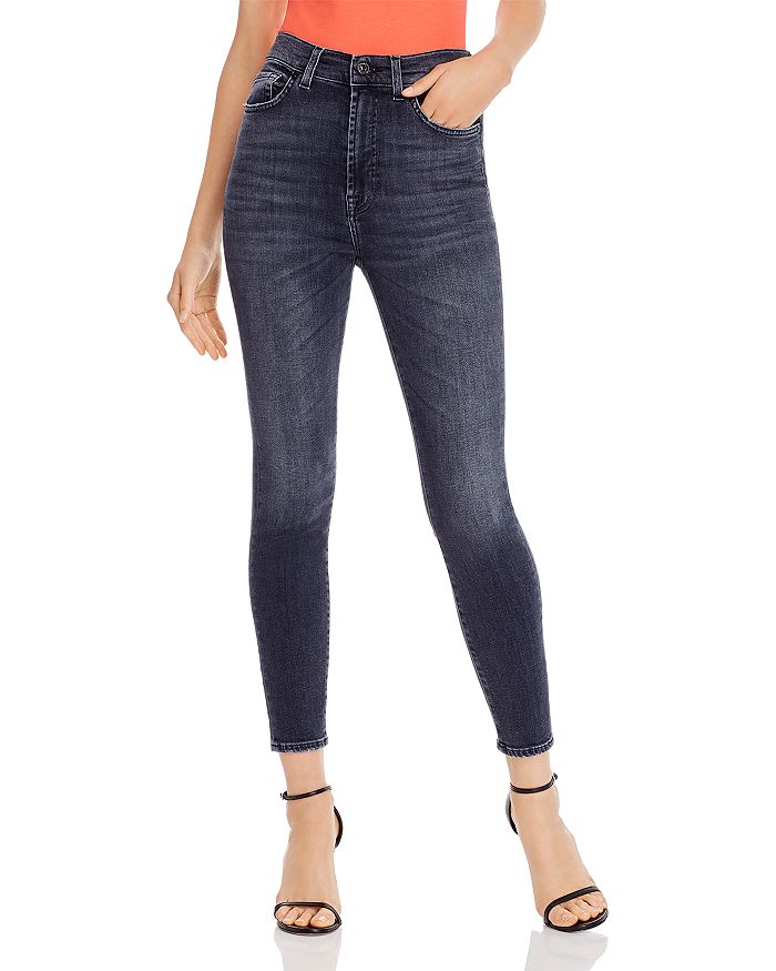 7 FOR ALL MANKIND SLIM ILLUSION SKINNY ANKLE JEANS IN LUXE VINTAGE HONEST,JSWZR850ZX