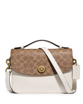 coach cassie signature coated canvas crossbody