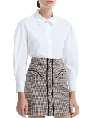 Maje - Capucine Cotton Button-Down Shirt