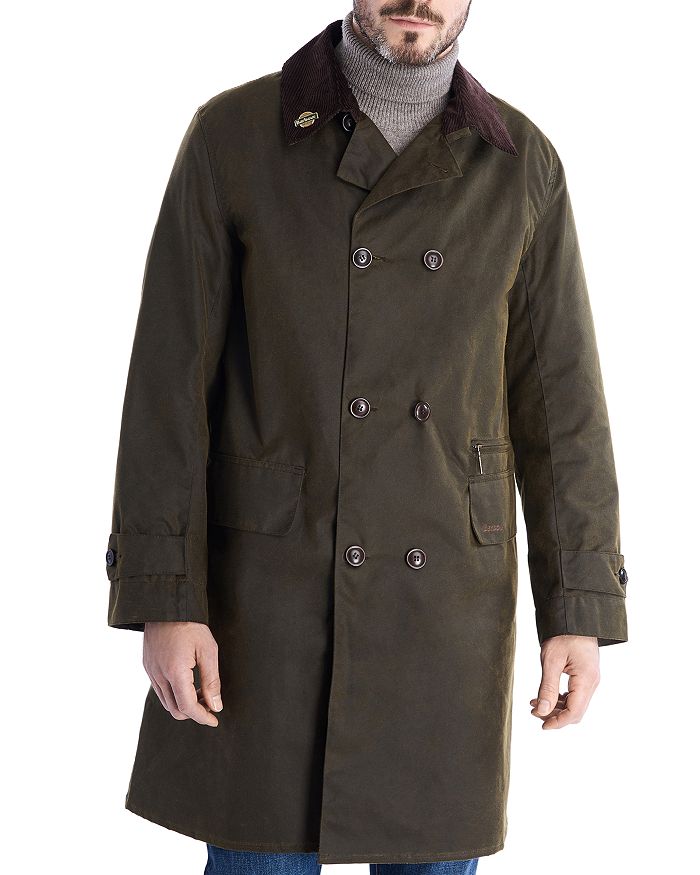 Barbour Icons Haydon Waxed Double-Breasted Coat | Bloomingdale's