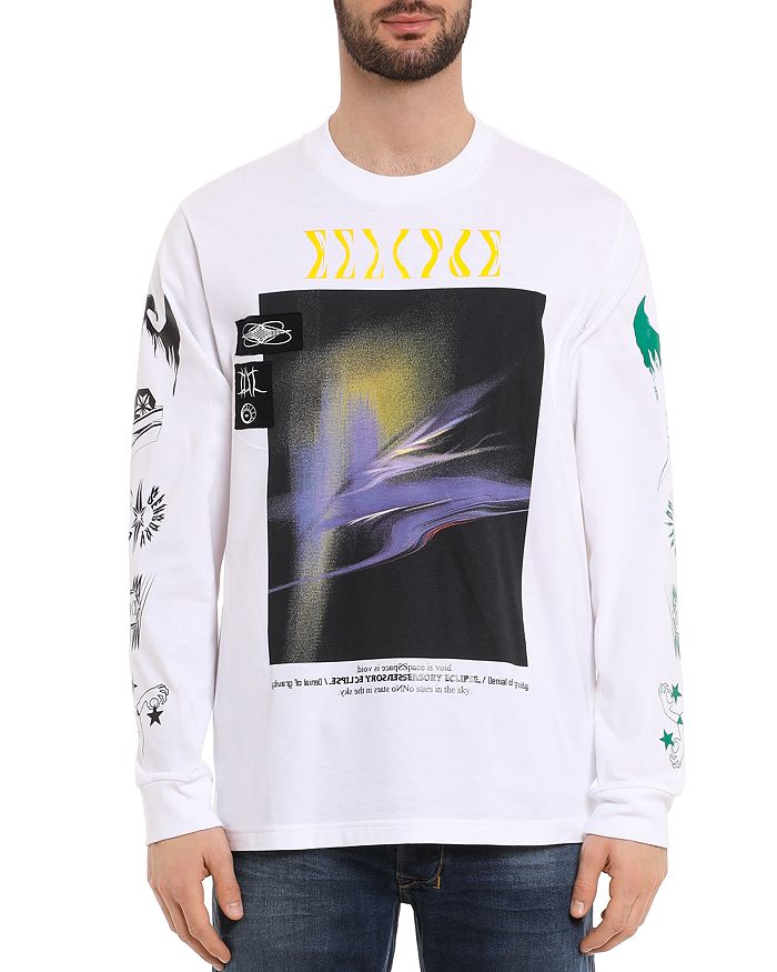 DIESEL T-JUST-LS-A3 LONG-SLEEVE GRAPHIC TEE,00SW9S0PATI