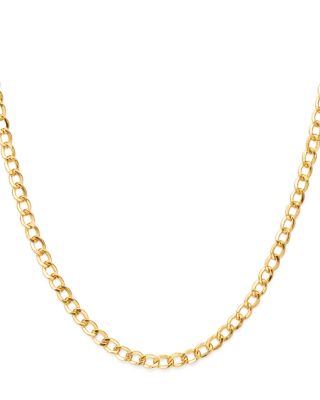 Zoe Lev - 14K Yellow Gold Cuban Link Choker, 15"