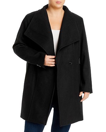 Calvin Klein Plus Double-Breasted Belted Coat | Bloomingdale's