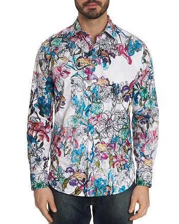 Robert Graham Broken Blossom Floral Print Classic Fit Shirt ...