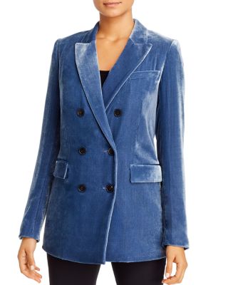 Lafayette 148 New York - Slade Velvet Double-Breasted Blazer