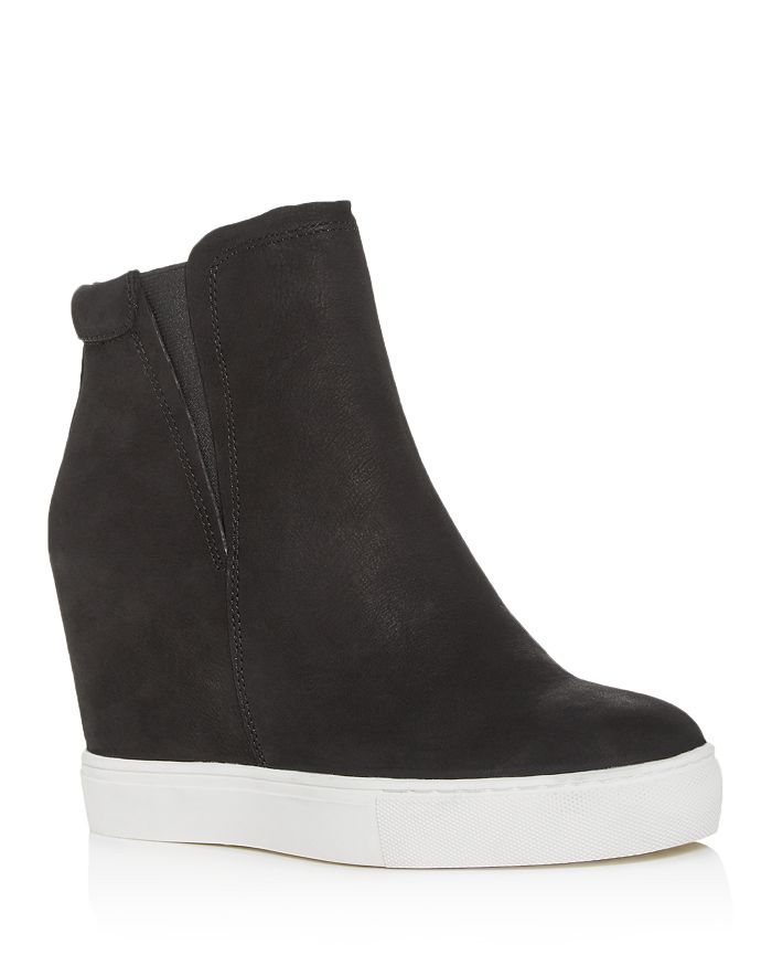 Kenneth Cole Women's Kam Pull-on Wedge High-top Sneakers In Black