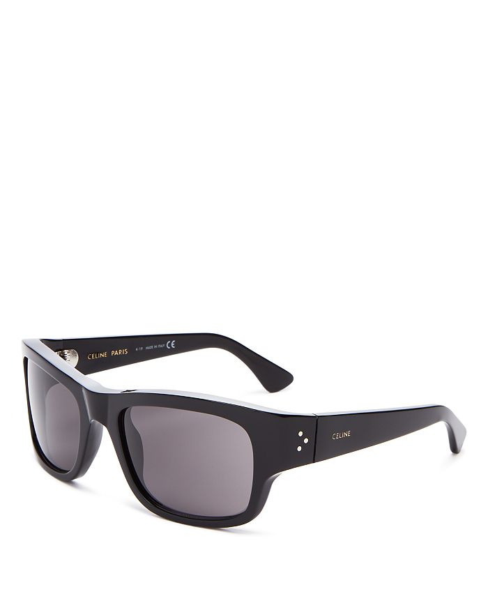 Celine Men's Square Sunglasses, 56mm In Black ModeSens