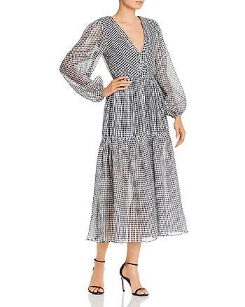 Bec Bridge Nadine Crinkled Gingham Midi Dress Bloomingdale S
