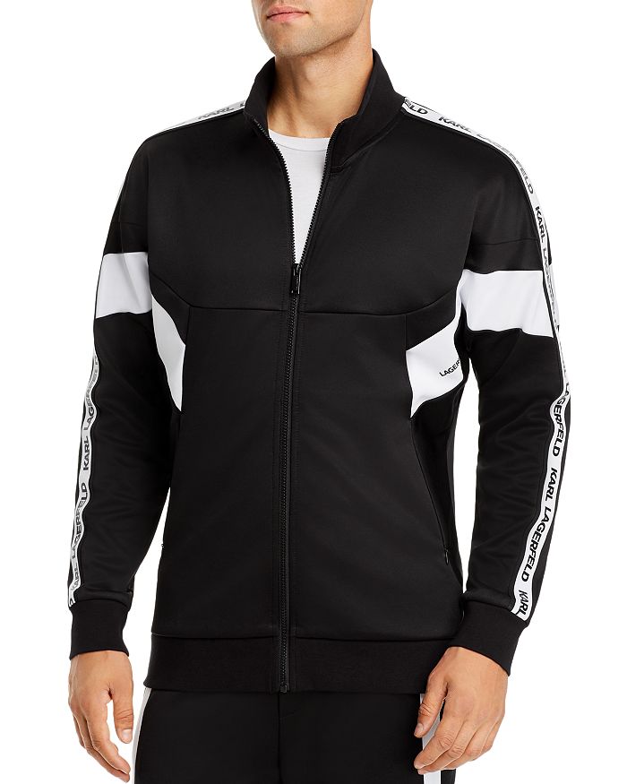 Karl Lagerfeld Paris Logo Tape Track Jacket Bloomingdale S