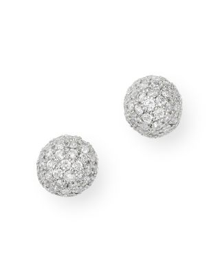 diamond ball earrings studs