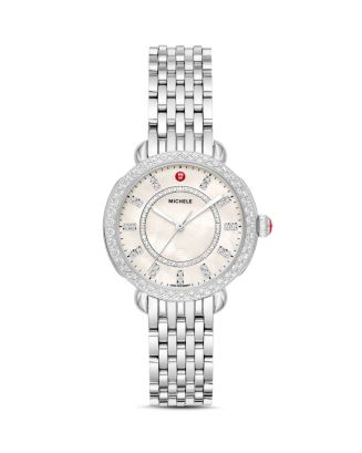 MICHELE Sidney Classic Diamond Watch 33mm Bloomingdale s