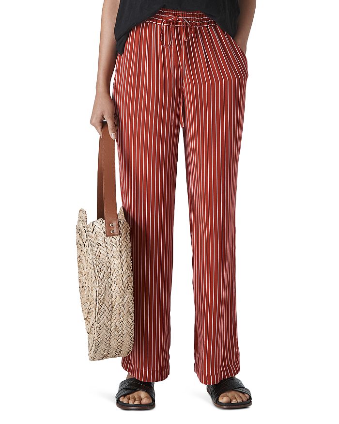 Whistles Striped WideLeg Pants Bloomingdale's