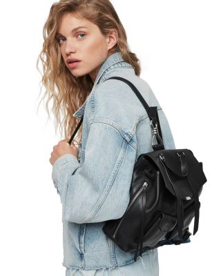 Handbag All Saints Black Leather Backpack ALLSAINTS Captain