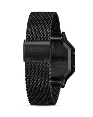 Siren Milanese All-Black Mesh Bracelet Watch, 36mm