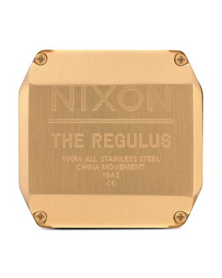 Regulus All-Black Link Bracelet Watch, 46mm