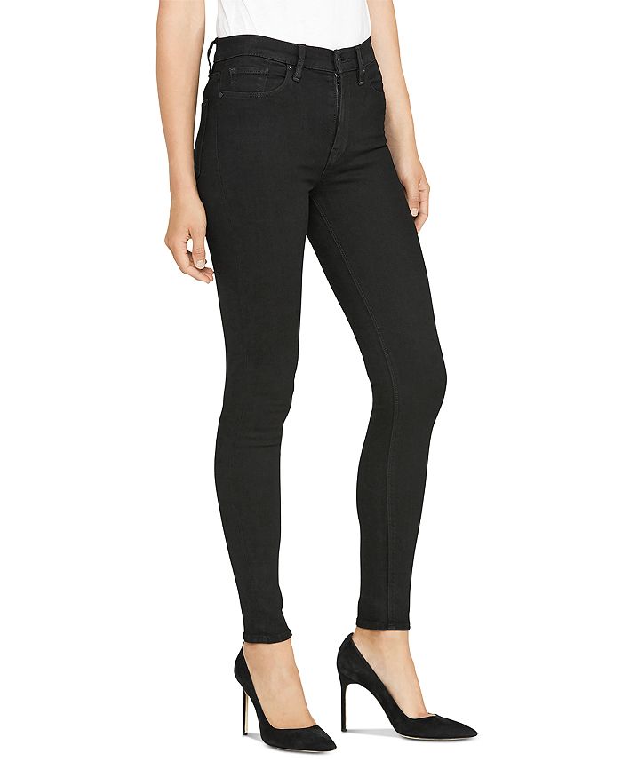 Shop Hudson Barbara High Waisted Super Skinny Jeans In Black