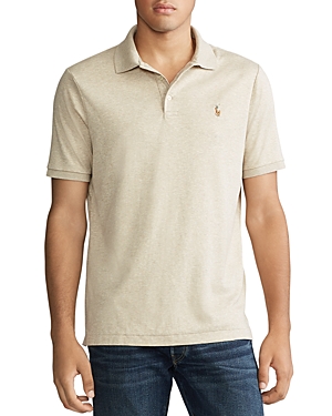 Polo Ralph Lauren Classic Fit Soft Cotton Polo Shirt In Tuscan Beige Heather