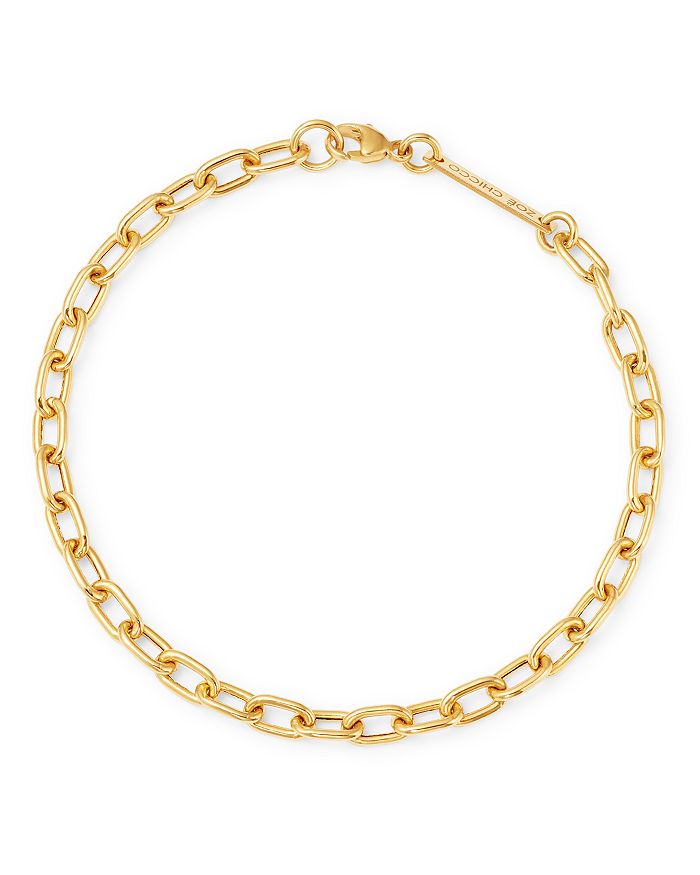 Shop Zoë Chicco 14k Yellow Gold Chain Link Bracelet