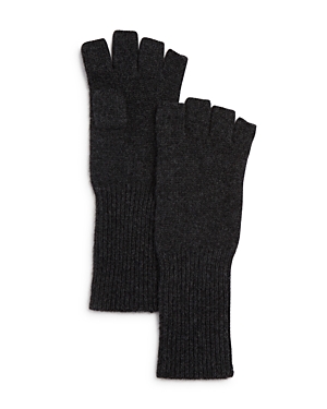 Aqua Cashmere Fingerless Cashmere Gloves - 100% Exclusive (62% Off) Comparable Value $78 In Charcoal