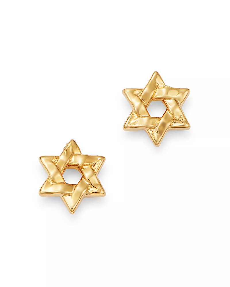 Bloomingdale's Fine Collection Star of David Stud Earrings in 14K Yellow Gold