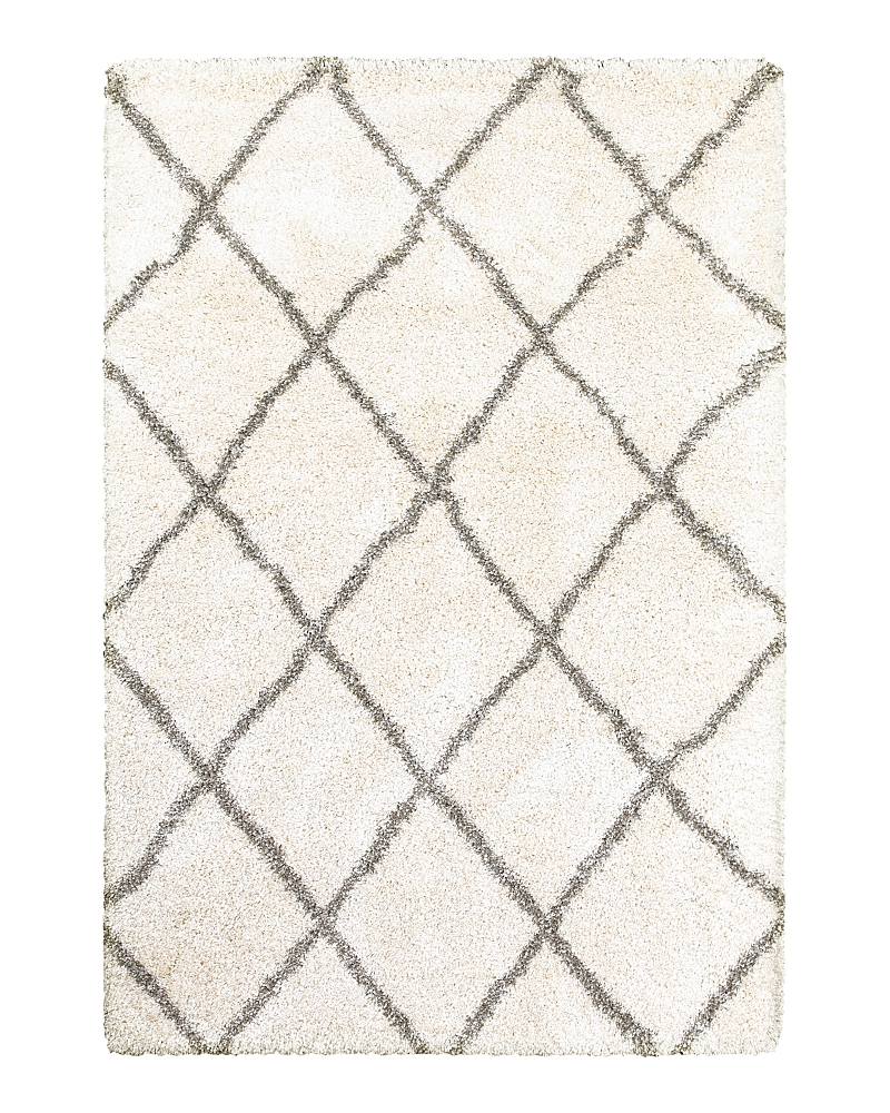 Oriental Weavers Henderson Shag 90 Area Rug, 7'10 X 10'10 In Ivory/gray